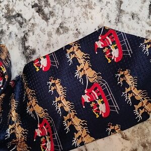 CC Hughes Silk Santa and Reindeer Tie